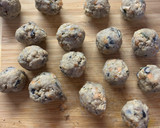 A picture of step 2 of Spicy Vegetarian Haggis BitesVegan friendly too!.