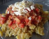Foto del paso 6 de la receta: "Cayeye" a mi manera...🤨🤔🍅🌶🌰🍌🍌🧀
