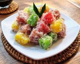 Foto langkah ke 9 dari resep Cenil Singkong Warna-Warni.
