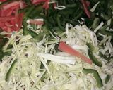 A picture of step 14 of Veg and chicken biryani platter.