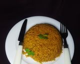 A picture of step 4 of Jollof rice.