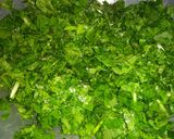 A picture of step 3 of Sarso ka saag.