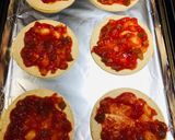 A picture of step 3 of Mini Shredded Salsa Chicken Tortilla Pizzas 🍕.