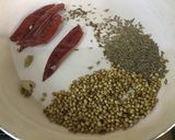 A picture of step 1 of Mixed Vegetable Kadai Masala Curry.