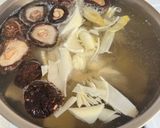 A picture of step 5 of Chicken Soup with Preserved Winter Melon, Shiitake Mushrooms, and Bamboo Shoots.