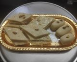 A picture of step 8 of Kaju katli.