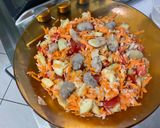 Une image de l'étape 9 de Salade de riz et fèves aux carottes, concombre et tomates.