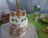 Foto del paso 11 de la receta: Tarta cumpleaños unicornio