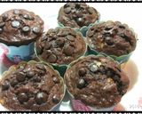 Foto langkah ke 8 dari resep Choco Banana Muffin (Muffin Pisang Cokelat).