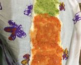 A picture of step 4 of Pinwheel sandwich.