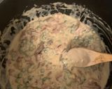 A picture of step 3 of Bacon and Pea Pasta.