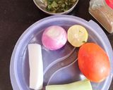 A picture of step 1 of Raw Mango salad.