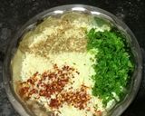 A picture of step 1 of Palak Paneer Paratha.