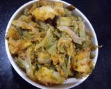 A picture of step 7 of Besan wali guar phali (cluster bean).