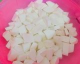 Hình bước làm 1 của món Khoai mì nước cốt dừa