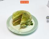 Hình bước làm 2 của món Matcha Pancakes 🥞