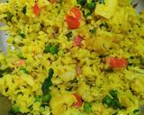 A picture of step 7 of Aloo matar poha.