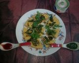 A picture of step 20 of Gujarati dokla a famous snacks.
