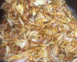 A picture of step 6 of Piyaz bhindi.