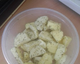 Foto del paso 2 de la receta: Pisto, patatas hechas al microondas y Salmón con limón y eneldo