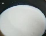A picture of step 1 of Milk and raw coconut ladoo.