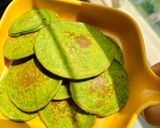 Hình bước làm 3 của món Pancake rau bina