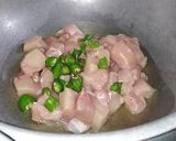 A picture of step 1 of Easy bonless chicken karahi #COOKINGSPECIAL. #Ramadankitayari.