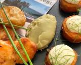 Cornish Monkfish Goujons with Sweet Potato Fondant and Pea Purée recipe step 3 photo