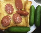 Hình bước làm 5 của món Bánh mì bơ nem dưa leo