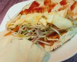 A picture of step 3 of Sprouted Beans with Crisps sandwich.