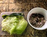 A picture of step 1 of Cabbage Rolls Soup.