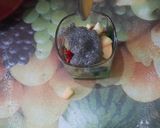 A picture of step 4 of Fruity Custard With Basil Seeds.