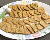 A picture of step 14 of Spring Onion-Sesame-Oat Crackers.