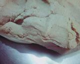 A picture of step 6 of Jawar roti, buttermilk aur bengan palak.
