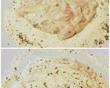 Foto del paso 8 de la receta Tempurburguesa de pollo, champiñones y mozzarella con guarnición