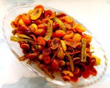 A picture of step 4 of Karonda pickle.