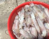 Hình bước làm 2 của món Mực xào rau, củ