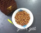 A picture of step 3 of Sun Dried Anardana or Pomegranate Arils.