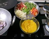 A picture of step 1 of #56 भोगGujrati dish handva.