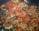 Foto del paso 4 de la receta: "Arroz de coliflor con tres delicias a mi manera"🍚🍛🍚🤔😁😉