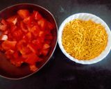 A picture of step 1 of Tasty chatpattu Kathiyawadi sev tomato shaak(sabji).