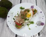 A picture of step 6 of Avocado Sourdough Open Sandwiches with Sunny Side Up Egg.
