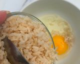 A picture of step 2 of Garlic Fried (Brown) Rice.