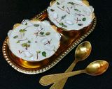 A picture of step 9 of Kesariya Mava Rice Kheer.