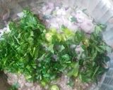A picture of step 2 of Ragi roti / Ragi talipat.
