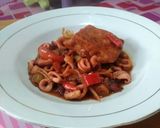Foto langkah ke 4 dari resep Asam Manis Cumi-Cumi Ho Tahu.
