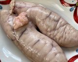 A picture of step 3 of Spaghetti hake roe (huevas de merluza espaguetis).