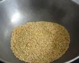 A picture of step 1 of Peanut and Sesame Laddu.