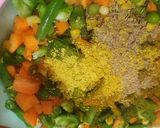 A picture of step 7 of Nigerian fried rice.