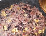 Foto del passaggio 3 della ricetta Pasta radicchio speck e noci